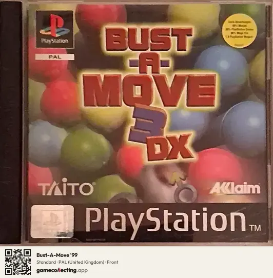 Bust-A-Move '99 PlayStation, United Kingdom box front