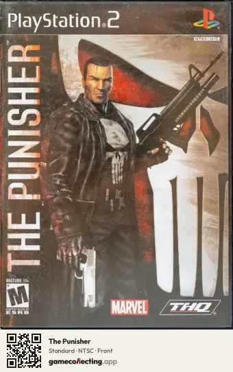 The Punisher PlayStation 2, NTSC box front