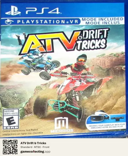 ATV Drift & Tricks PlayStation 4, NTSC box front