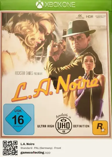 L.A. Noire Xbox One, Germany box front