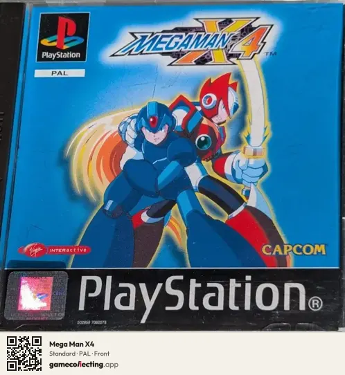 Mega Man X4 PlayStation, PAL box front