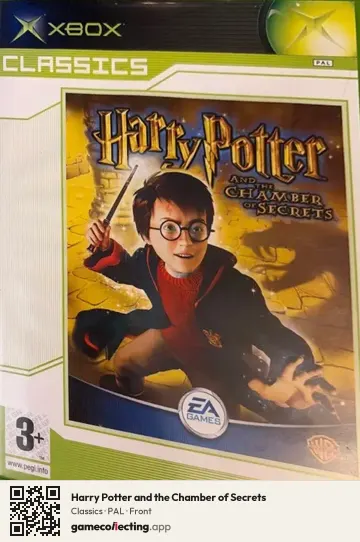 Harry Potter and the Chamber of Secrets Xbox, PAL box front