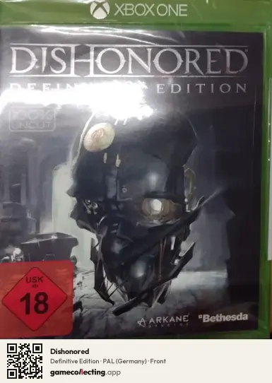 Dishonored Xbox One, Germany box front
