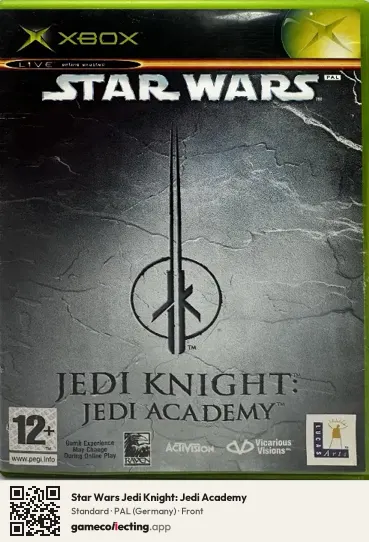 Star Wars Jedi Knight: Jedi Academy Xbox, Germany box front