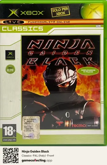 Ninja Gaiden Black Xbox, Italy box front