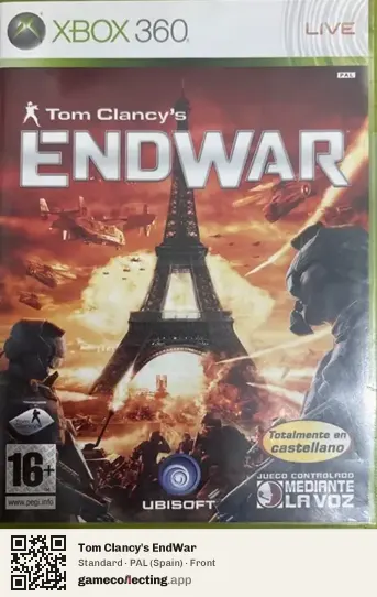 Tom Clancy's EndWar Xbox 360, Spain box front