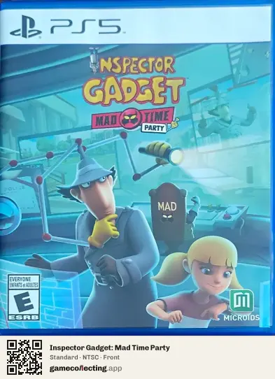 Inspector Gadget: Mad Time Party PlayStation 5, NTSC box front