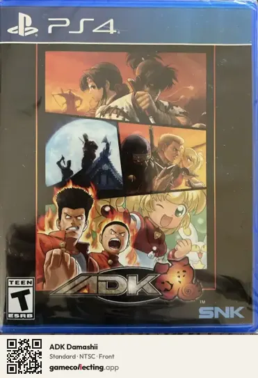 ADK Damashii PlayStation 4, NTSC box front