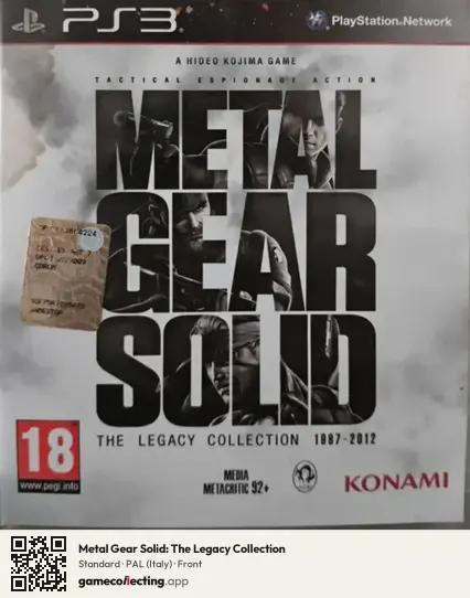 Metal Gear Solid: The Legacy Collection PlayStation 3, Italy box front