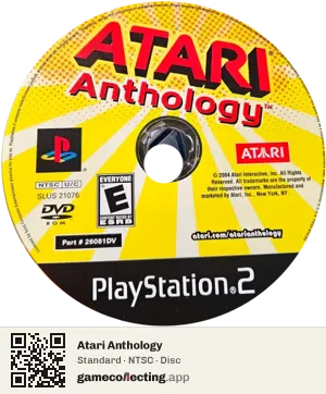 Atari Anthology PlayStation 2, NTSC disc