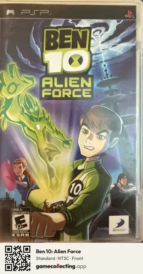 Ben 10: Alien Force PlayStation Portable, NTSC box front