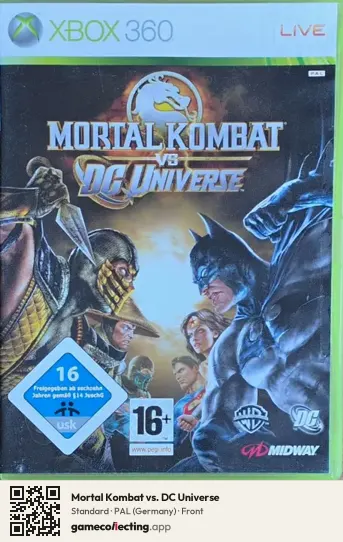 Mortal Kombat vs. DC Universe Xbox 360, Germany box front