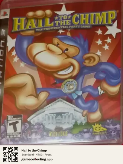 Hail to the Chimp PlayStation 3, NTSC box front