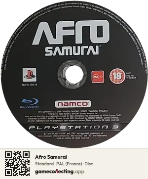 Afro Samurai PlayStation 3, PAL disc
