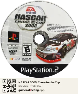 NASCAR 2005: Chase for the Cup PlayStation 2, NTSC disc