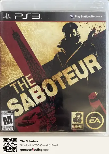 The Saboteur PlayStation 3, Canada box front