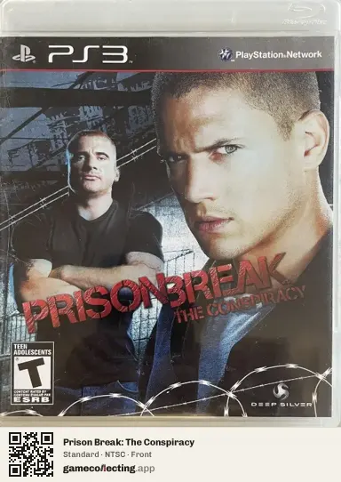 Prison Break: The Conspiracy PlayStation 3, NTSC box front