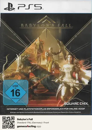 Babylon's Fall PlayStation 5, Germany box front
