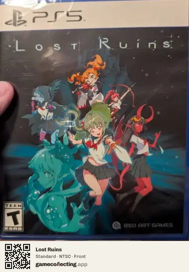 Lost Ruins PlayStation 5, NTSC box front