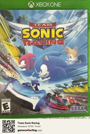 Team Sonic Racing Xbox One, NTSC box front