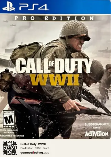 Call of Duty: WWII PlayStation 4, NTSC box front