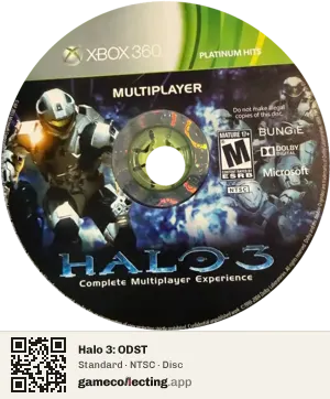 Halo 3: ODST Xbox 360, NTSC disc