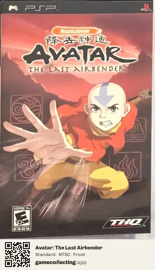 Avatar: The Last Airbender PlayStation Portable, NTSC box front