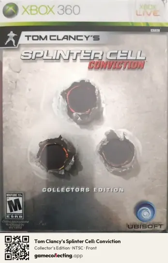 Tom Clancy's Splinter Cell: Conviction Xbox 360, NTSC box front