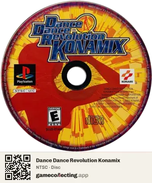 Dance Dance Revolution Konamix PlayStation, NTSC disc
