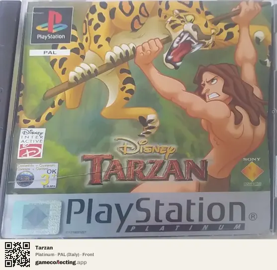 Tarzan PlayStation, Italy box front
