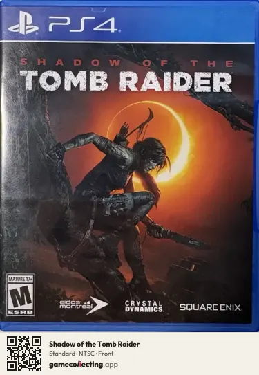 Shadow of the Tomb Raider PlayStation 4, NTSC box front