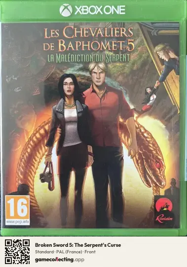 Broken Sword 5: The Serpent's Curse Xbox One, France box front