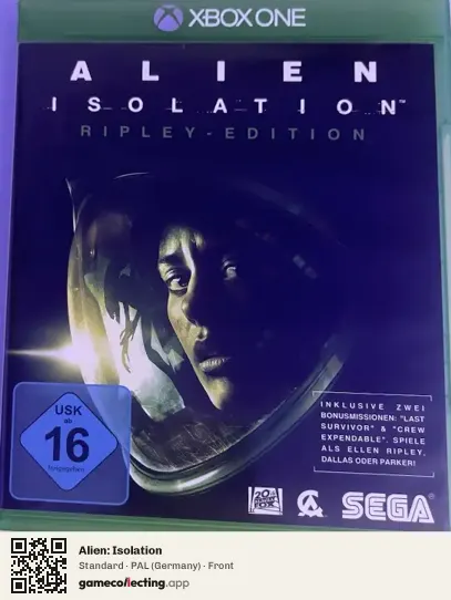 Alien: Isolation Xbox One, Germany box front
