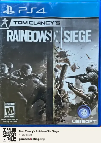 Tom Clancy's Rainbow Six: Siege PlayStation 4, NTSC box front