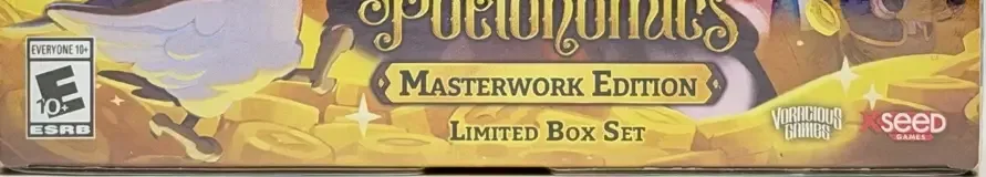 Potionomics, the ESRB box on its front