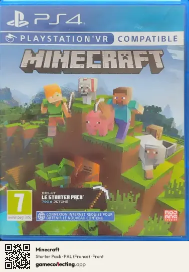 Minecraft PlayStation 4, France box front
