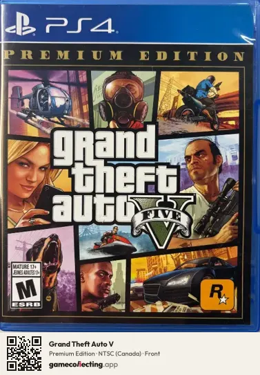 Grand Theft Auto V PlayStation 4, Canada box front