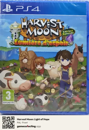 Harvest Moon: Light of Hope PlayStation 4, PAL box front