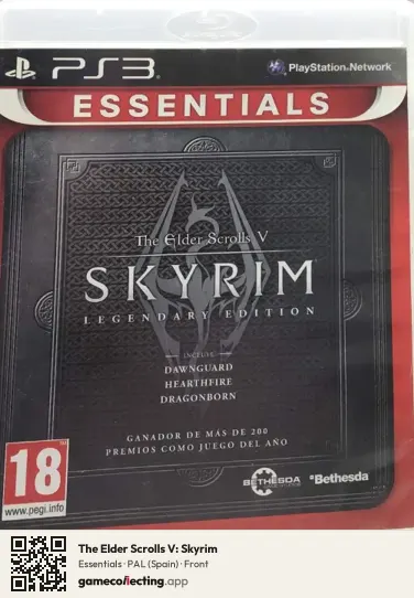 The Elder Scrolls V: Skyrim PlayStation 3, Spain box front