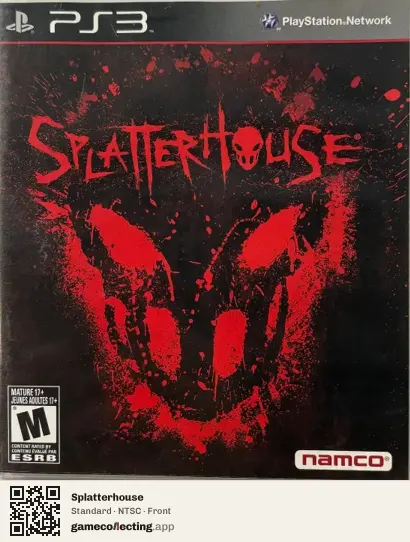Splatterhouse PlayStation 3, NTSC box front