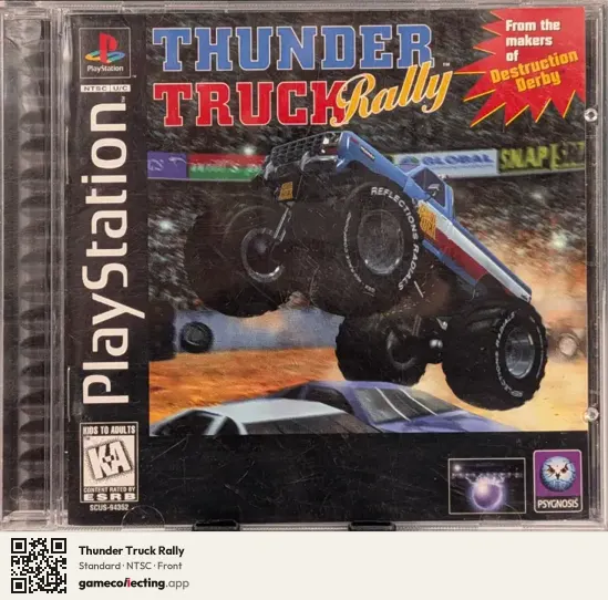 Thunder Truck Rally PlayStation, NTSC box front
