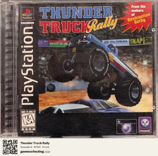 Thunder Truck Rally PlayStation, NTSC box front