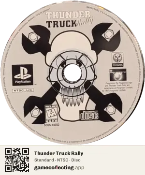 Thunder Truck Rally PlayStation, NTSC disc