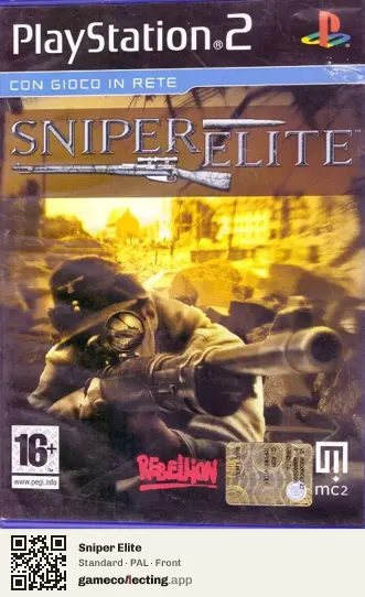 Sniper Elite PlayStation 2, PAL box front