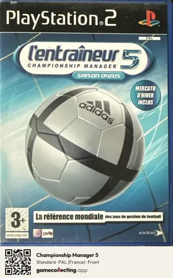 Championship Manager 5 PlayStation 2, France box front