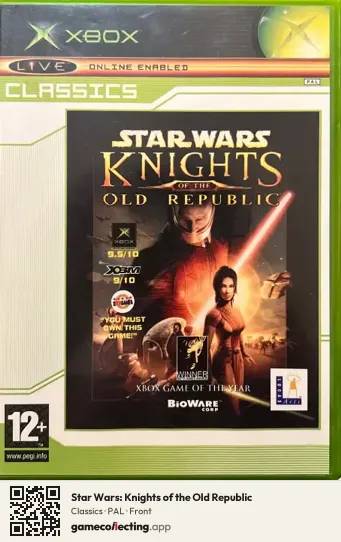 Star Wars: Knights of the Old Republic Xbox, PAL box front