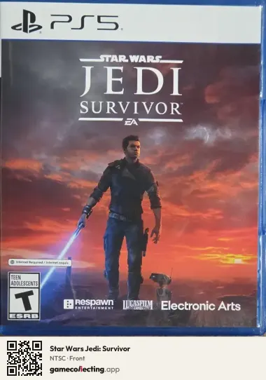Star Wars Jedi: Survivor PlayStation 5, NTSC box front