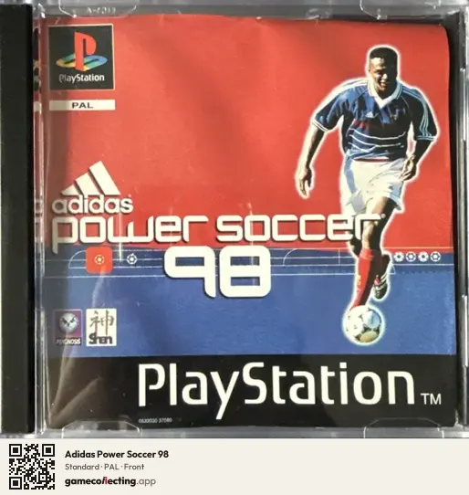 Adidas Power Soccer 98 PlayStation, PAL box front
