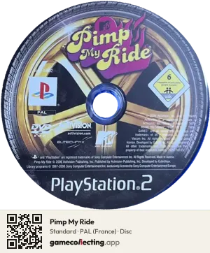 Pimp My Ride PlayStation 2, PAL disc