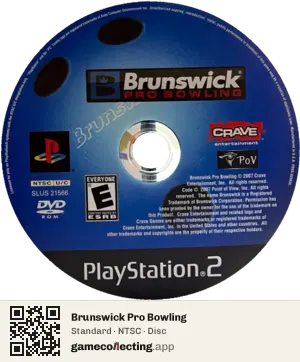 Brunswick Pro Bowling PlayStation 2, NTSC disc